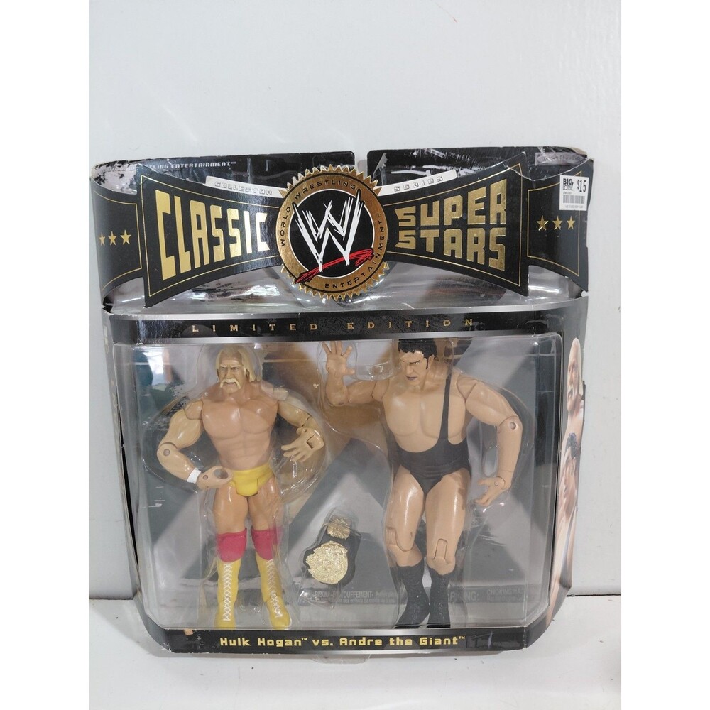 Jakks Pacific WWE Classic Superstars Andre The Giant & Hulk Hogan Wrestler w/box